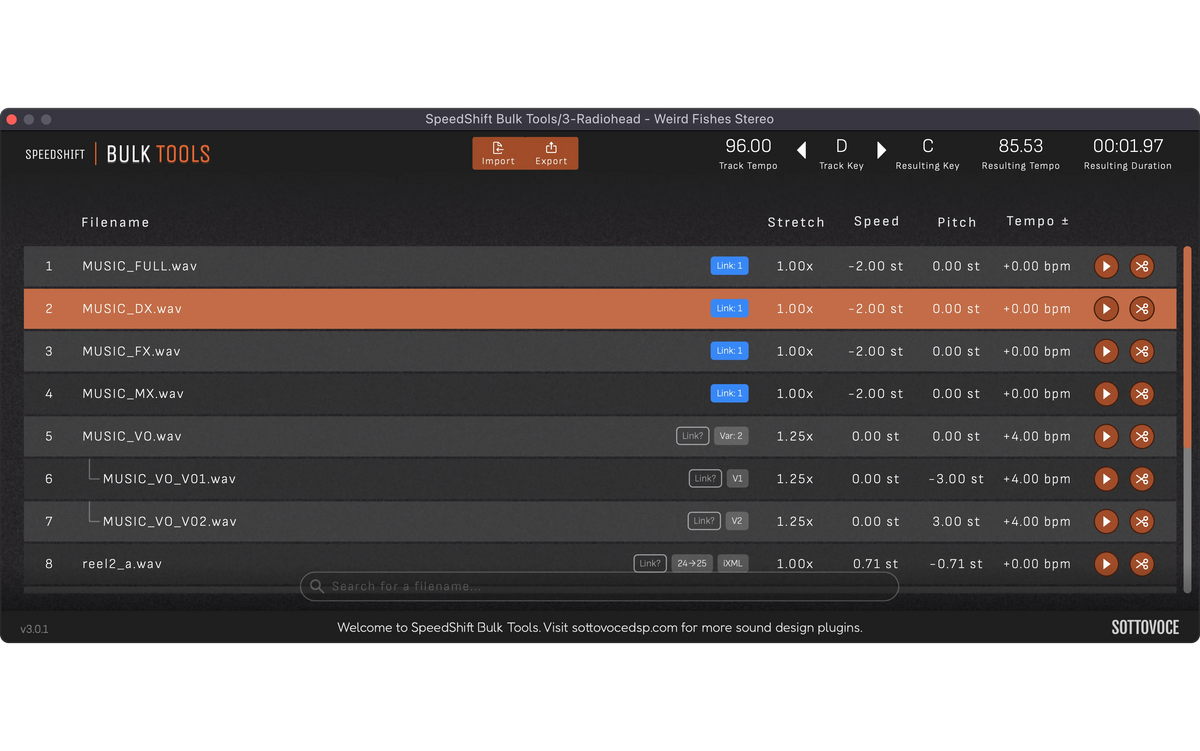 SpeedShift Bulk Tools Screenshot