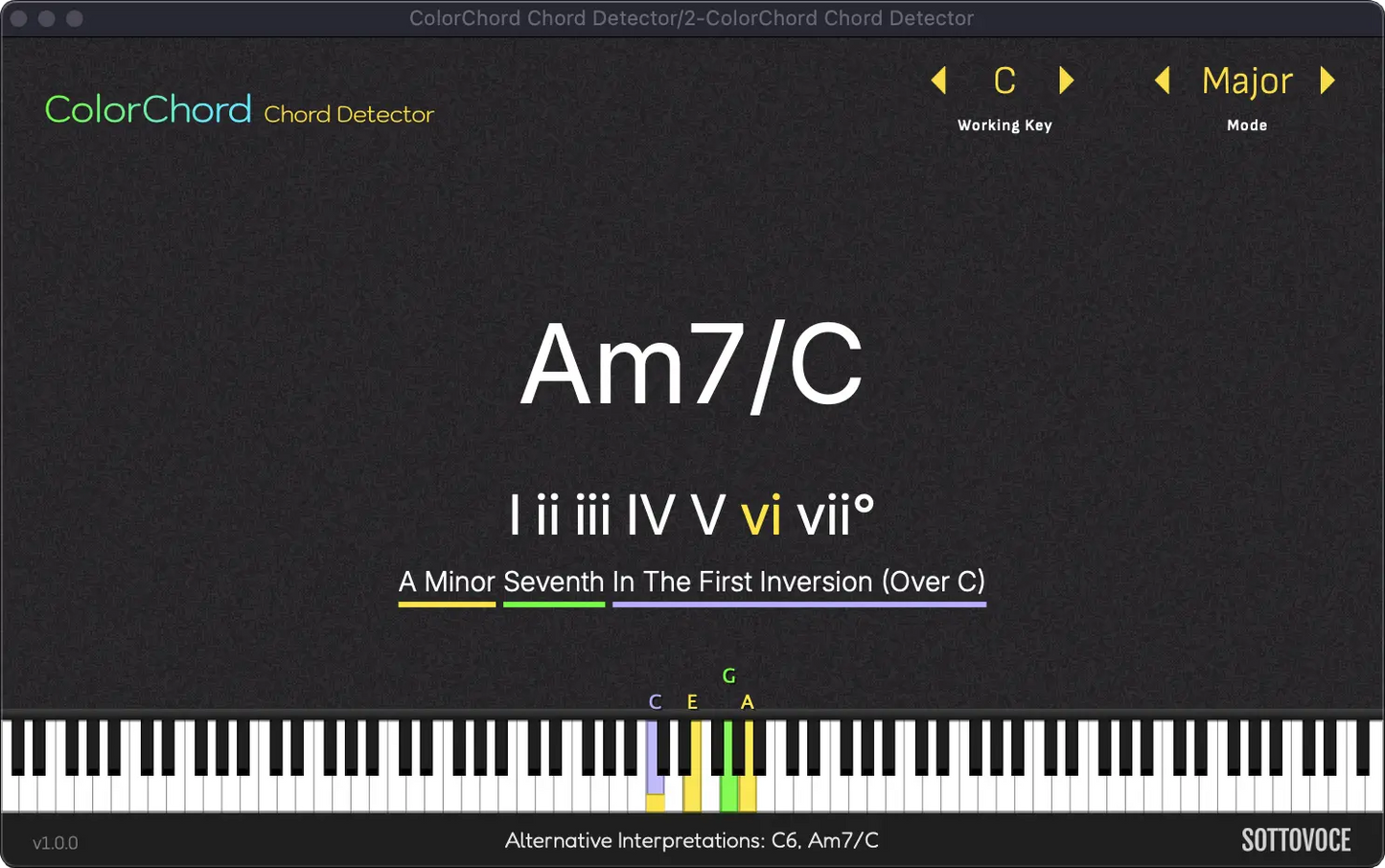 ColorChord Chord Detector Screenshot