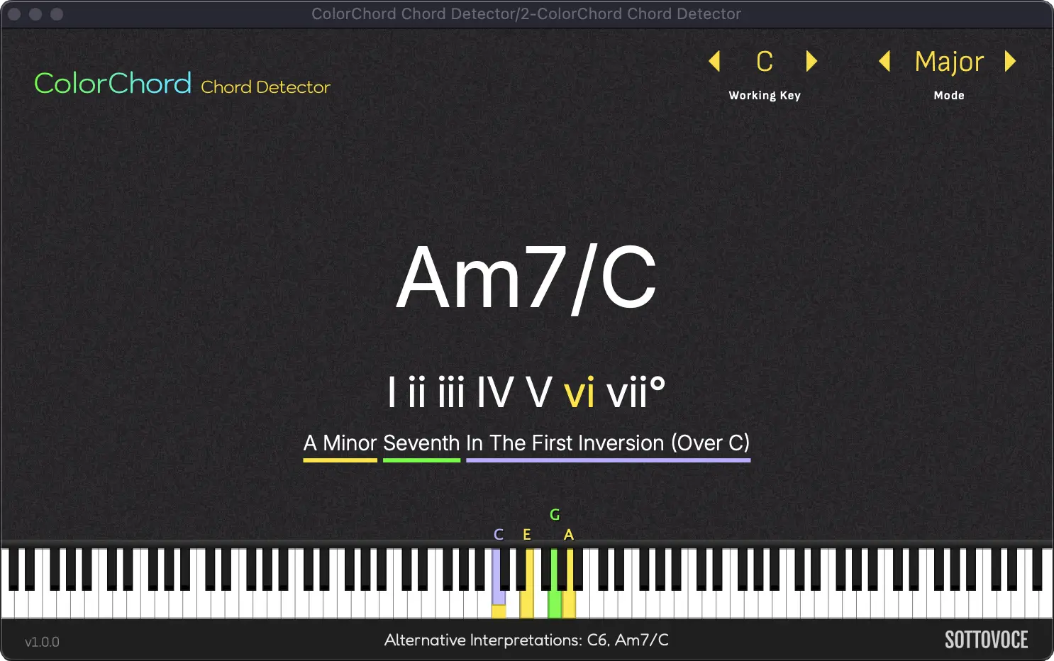 ColorChord Chord Detector Screenshot
